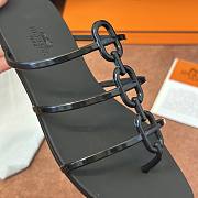 Hermès Mykonos Black Sandals - 6