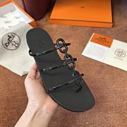 Hermès Mykonos Black Sandals - 5