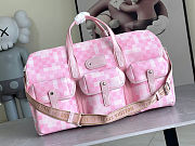 Louis Vuitton Keepall Bandoulière Pink Bag 55 x 27 x 20cm - 1