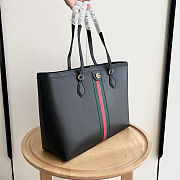 Gucci Ophidia Medium Leather Black Tote 38x28x14cm - 4