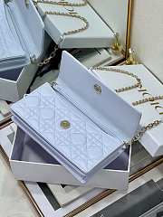  Dior My Dior Mini Bag Blue 21x11x5cm - 5