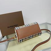Burberry Mini Check Bowling Bag 18.5 x 11 x 12cm - 5