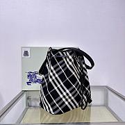 Burberry Medium Check Bucket Bag 27.5x 16x 29cm - 3