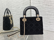 Lady Dior Crystal Embellished Bag 17cm - 4