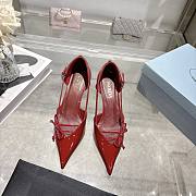 Prada bow-detail patent leather pumps - 3