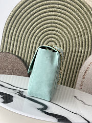 Chanel 26S Classic Flap Maxi Suede Large Glacier Blue Bag 39×26×11cm - 5