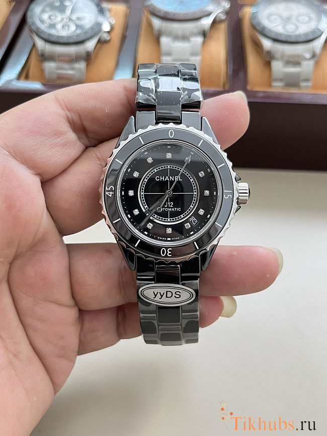 Chanel J12 Black Ceramic 38mm Watch - 1