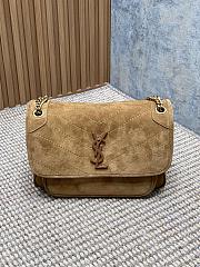 Saint Laurent Niki Medium Shoulder Bag in Suede 28x20x8cm - 1