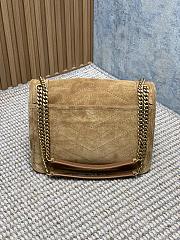 Saint Laurent Niki Medium Shoulder Bag in Suede 28x20x8cm - 2
