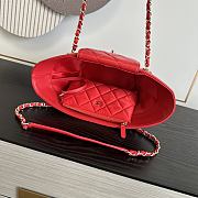 Chanel Striped Canvas Shopping Tote with Quilted Flap Bag 26x54x18cm - 4