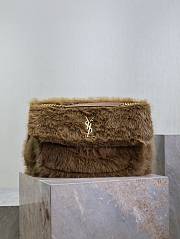 Saint Laurent Large Niki Shoulder Bag in Faux Fur 47×34×16cm - 1