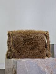 Saint Laurent Large Niki Shoulder Bag in Faux Fur 47×34×16cm - 3