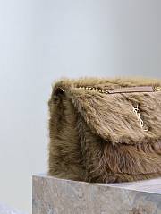 Saint Laurent Large Niki Shoulder Bag in Faux Fur 47×34×16cm - 2