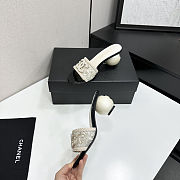 Chanel Pearl-embellished Heeled Sandals - 4