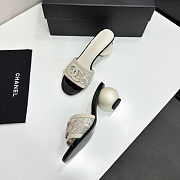Chanel Pearl-embellished Heeled Sandals - 3