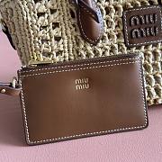 Miu Miu Ivy raffia crochet bag 25.5x14x9.5cm - 4