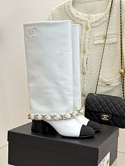 Chanel Chain-Detail High Boots - 2