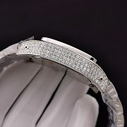 Cartier Santos de Cartier Silver Diamond Watch - 3