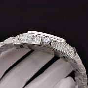 Cartier Santos de Cartier Silver Diamond Watch - 4