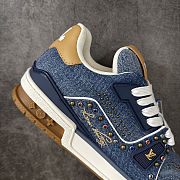  LV Trainer Sneaker faded denim - 4