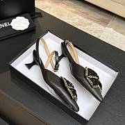 Chanel Bead Bow Slingback Heels - 4
