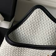 Chanel Raffia Small Shopping White Bag 20×28×7cm - 6