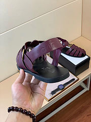 Gucci Fisherman Red Sandals - 6