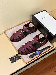 Gucci Fisherman Red Sandals - 2