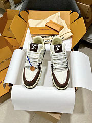 Louis Vuitton LV Trainer Brown White Sneaker - 5
