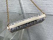Christian Dior Oblique Chambray 30 Montaigne Cigale Pouch 20.5x11x5cm - 4