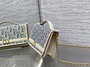 Christian Dior Oblique Chambray 30 Montaigne Cigale Pouch 20.5x11x5cm - 3