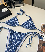 Gucci GG Monogram Blue Bikini - 4