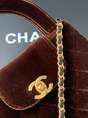 Chanel 24A Velvet Kelly Bag 13x19x7cm - 2