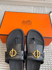Hermès Miss Black Sandal - 6