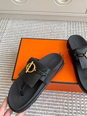 Hermès Miss Black Sandal - 4