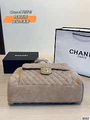 Chanel Quilted Suede Tote Bag 34x13x25cm - 4