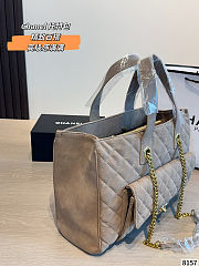 Chanel Quilted Suede Tote Bag 34x13x25cm - 2