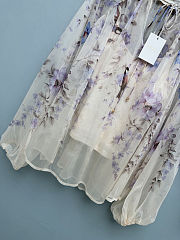  Zimmermann Mae Floral Bird Print Blouse and Shorts Set - 5