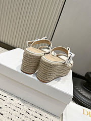  Dior Platform Wedge Sandals - 4