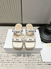  Dior Platform Wedge Sandals - 3