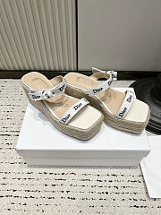  Dior Platform Wedge Sandals - 2