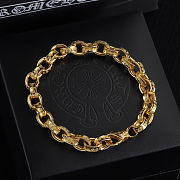 Chrome Hearts Heart Gold Bracelet - 4
