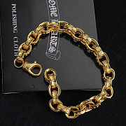 Chrome Hearts Heart Gold Bracelet - 3