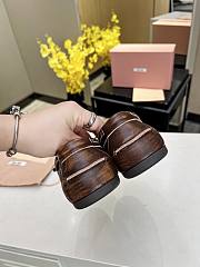 Miu Miu Bleached Leather Deck Shoes - 4