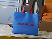 Louis Vuitton Mini Shopper Blue Tote 35x28x13cm - 1
