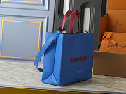 Louis Vuitton Mini Shopper Blue Tote 35x28x13cm - 5