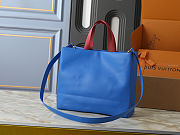 Louis Vuitton Mini Shopper Blue Tote 35x28x13cm - 3