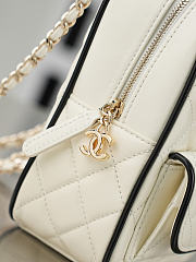 Chanel Mini Black White Backpack 18x13x9cm - 6