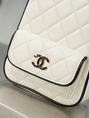 Chanel Mini Black White Backpack 18x13x9cm - 4