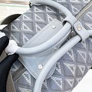 Dior Lingot 50 Duffle Grey Bag 50x25x21.5cm - 4